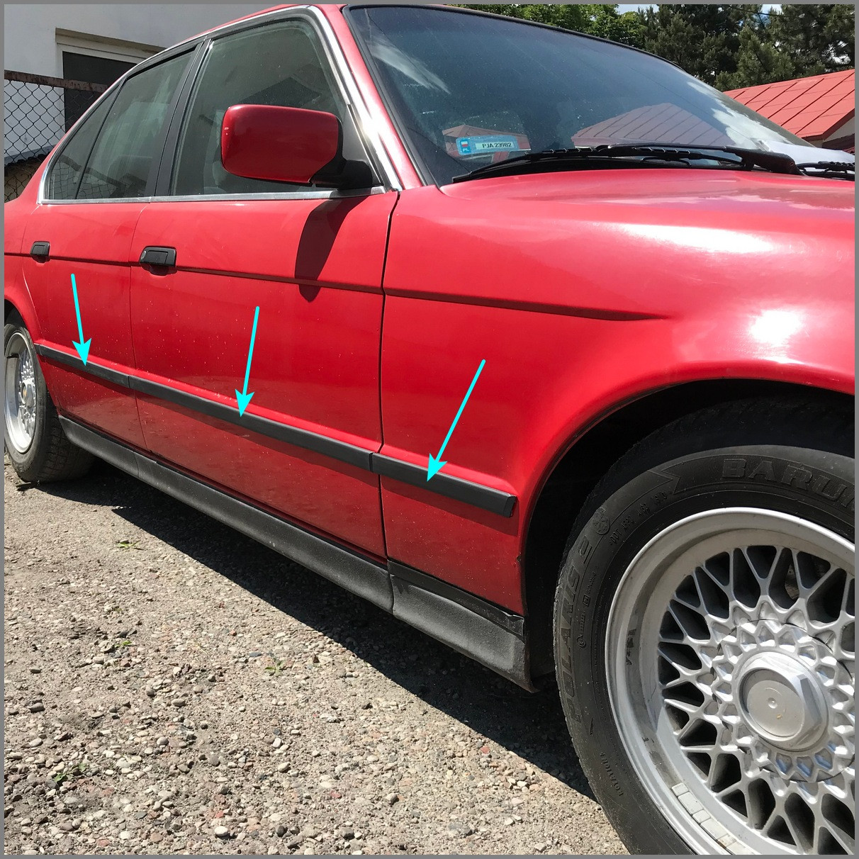 Молдинги для BMW 5-series E34 1988-1996 седан / універсал, фото 1