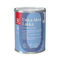 Tikkurila Unica Akva Lakka - напівглянсовий акрилатний лак для вікон та дверей, 0,9 л