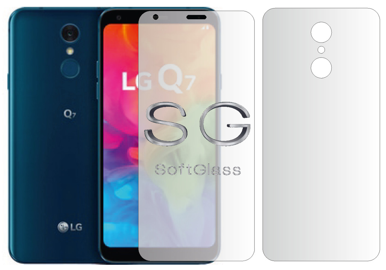 М'яке скло LG Q7 Комплект: Передня та Задня панелі поліуретанове SoftGlass