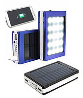 Power Bank Павер банк + мощный фонарь+зарядка от солнца, Внешний аккумулятор, Портативное зарядное устройство