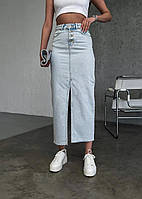 Женская длинная джинсовая юбка 1013