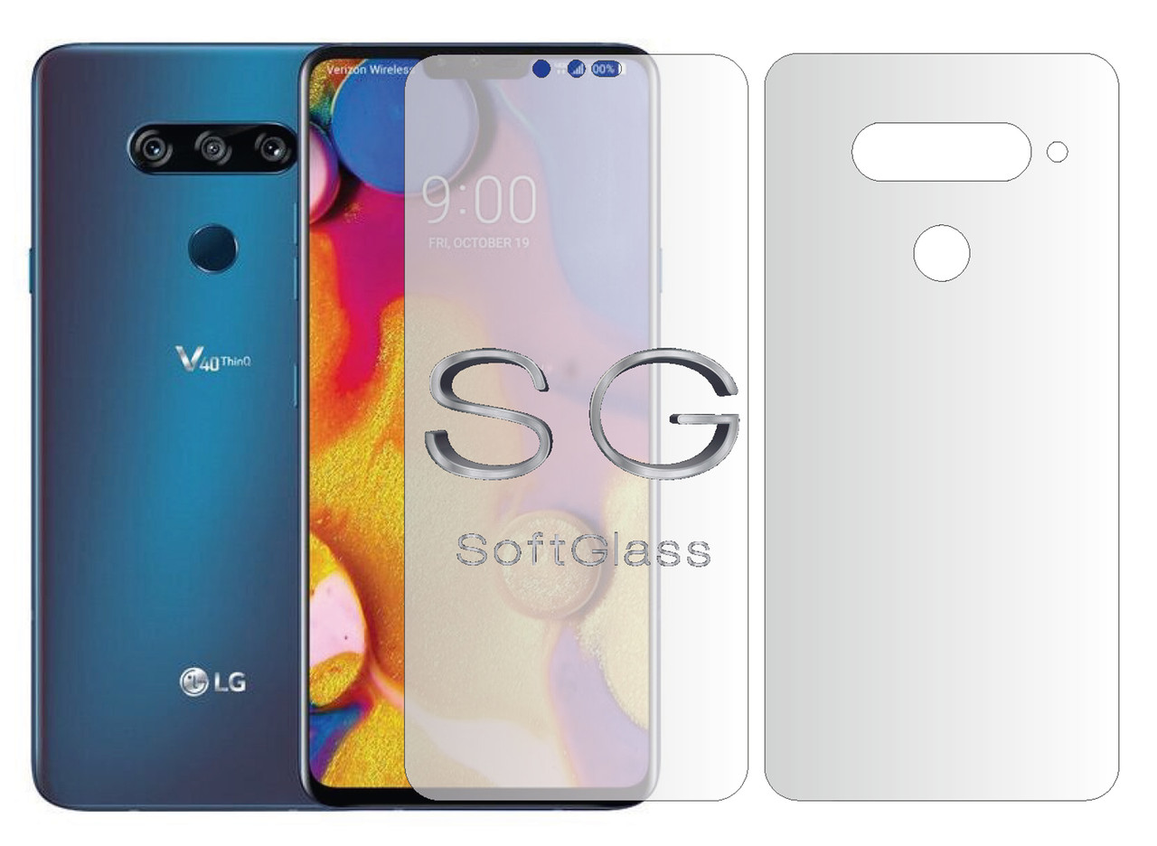 М'яке скло LG V40 Комплект: Передня та Задня панелі поліуретанове SoftGlass