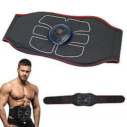 Електричний пояс-стимулятор для преса W24, від USB / Міостимулятор професійний / Пояс для тренування