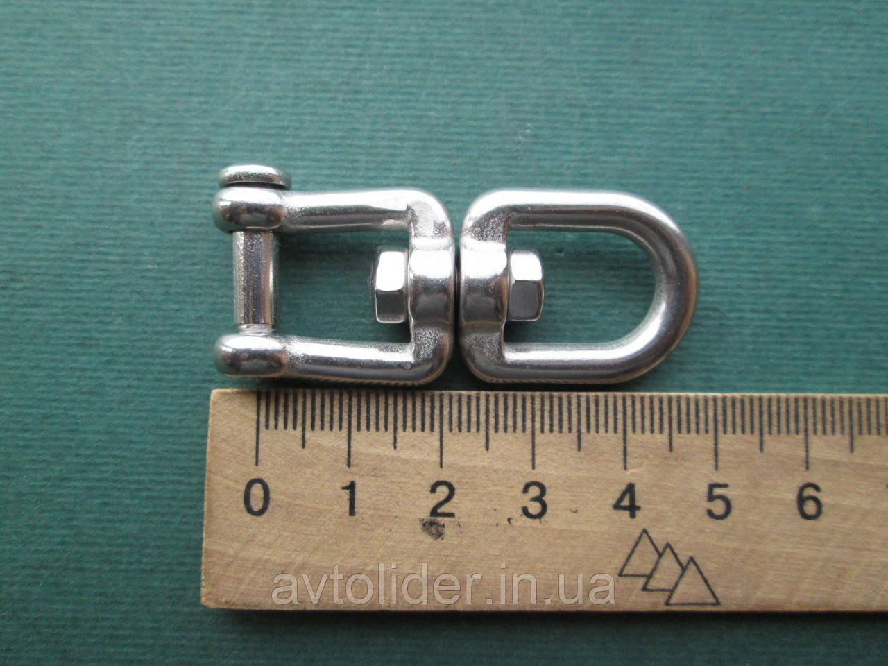 Вертлюг кольцо-вилка с антивандальным пальцем TORX+PIN, нержавеющая сталь А4 (AISI 316) - фото 3 - id-p2125770685