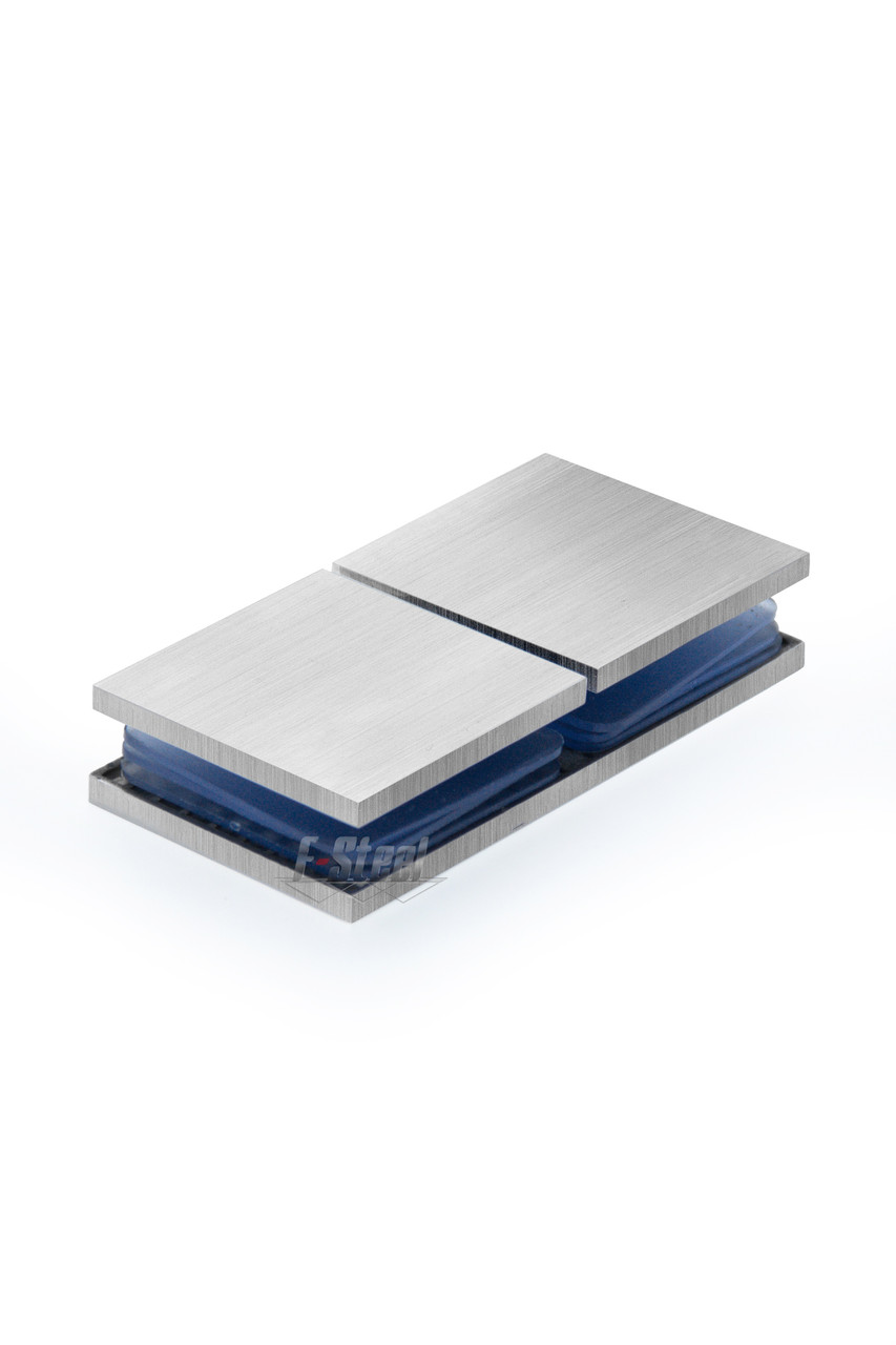 З'єднувач 180° скло/скло, литий, сатиновий, фото 1