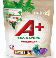 Капсулы для стирки A+ 4в1 Pro Nature (56шт.)