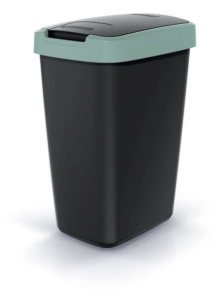 Мусорка-Контейнер для мусора PRP Compacta Q 12 л зеленый с поворотной крышкой 60789-5575 - фото 1 - id-p2140350200