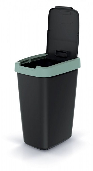 Мусорка-Контейнер для мусора PRP Compacta Q 12 л зеленый с поворотной крышкой 60789-5575 - фото 2 - id-p2140350200
