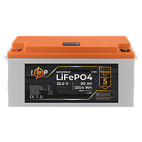 Акумулятор LP LiFePO4 для ДБЖ LCD 24V (25,6V) - 90 Ah (2304Wh) (BMS 150A/75А) пластик