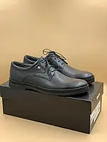 Мужские Кожаные Классические Черные Туфли IKOS, Украина, 41