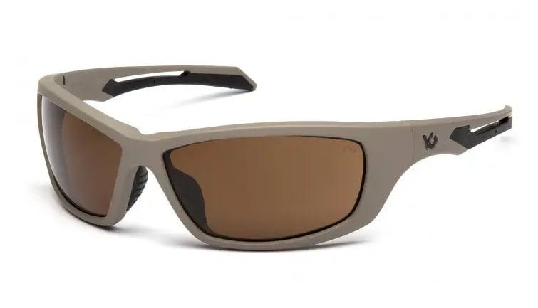 Окуляри захисні Venture Gear Tactical Howitzer Tan (bronze) Anti-Fog, коричневі в пісочній оправі, фото 1