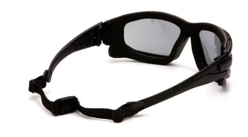 Окуляри захисні з ущільнювачем Pyramex i-Force Slim (gray) Anti-Fog, чорні