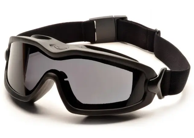 Окуляри захисні з ущільнювачем Pyramex V2G-Plus (XP) (gray) Anti-Fog, чорні, фото 1