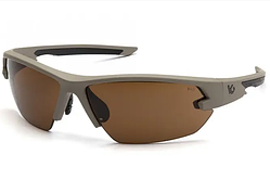 Окуляри захисні Venture Gear Tactical Semtex Tan (bronze) Anti-Fog, коричневі в камуфльованій оправі