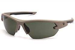 Окуляри захисні Venture Gear Tactical Semtex 2.0 Tan (forest gray) Anti-Fog, чорно-зелені