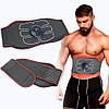 Електричний пояс-стимулятор для преса W24, від USB / Пояс міостимулятор з режимами / Масажер для м'язів, фото 4