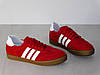 Кеди замшеві жіночі газель весна червоні з білим 41р, фото 4