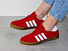 Кеди замшеві жіночі газель весна червоні з білим 41р, фото 3