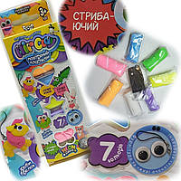 Повітряний стрибаючий пластилін Danko Toys "AIR CLAY" Neon colors / 7 кольорів неонових / ARCL-01-02U