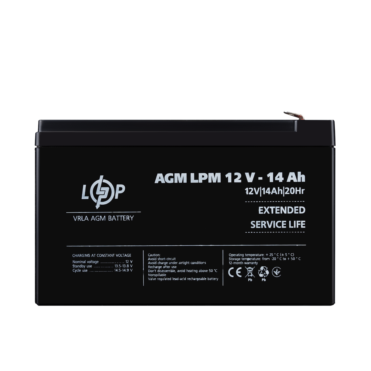 Акумулятор AGM LPM 12V - 14 Ah