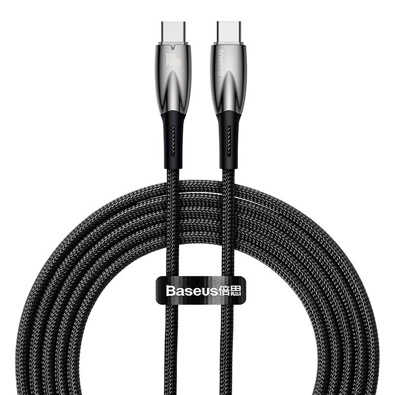 Кабель USB Type-C Baseus Glimmer Series Type-C to Type-C 100W 1m (CADH000701) черный