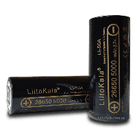 Аккумулятор литий-ионный 26650 LitoKala Lii-50A 5000mAh, 3.7V (без защиты)