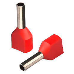 Кабельний оконцеватель трубчастий 2х1.0 мм2 (ET 1.0-10N)