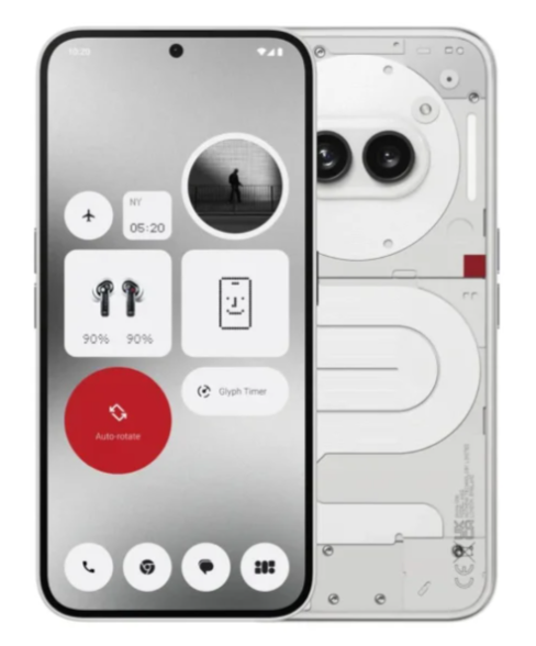 Смартфон Nothing Phone (2a) 5G 8/128GB White 120Hz (A10400065)