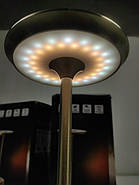 Настільна лампа акумуляторна, інтер'єрний ліхтарик металевий, лампа настільна LED 4 режими сенсорний, фото 9