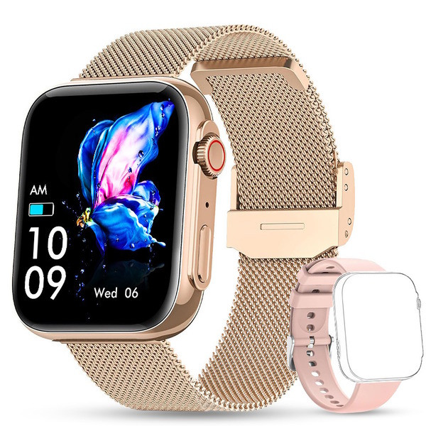 Женские смарт часы Smart Sensation Gold, 2 ремешка