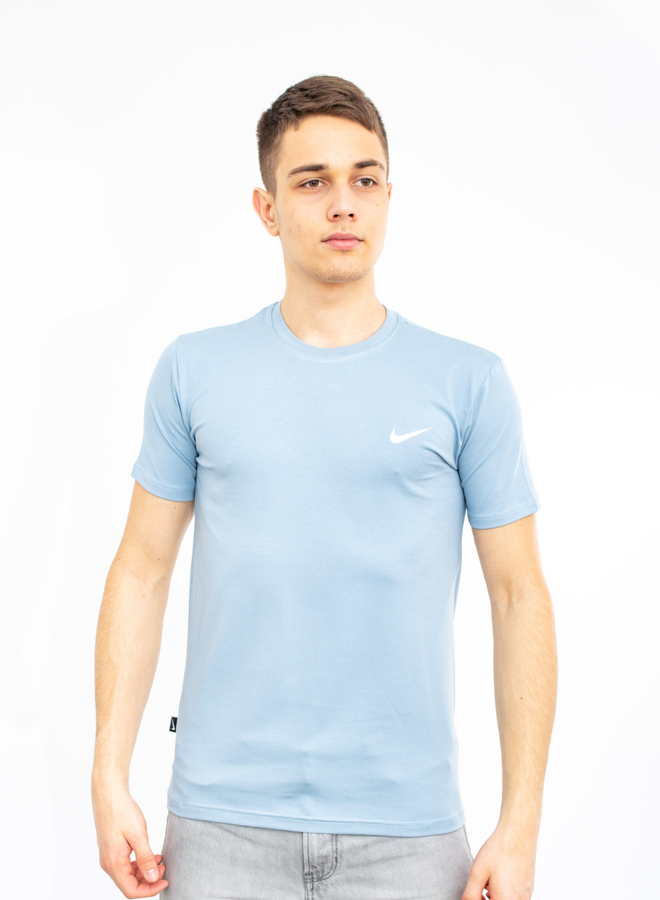 Чоловіча футболка Nike сіро-голубий+ч