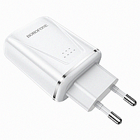 Блочок для быстрой зарядки 2 USB Borofone BA54A QC3.0 (2USB/3A/18W)