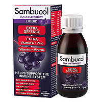 Самбукол сироп для иммунитета Черная бузина + ВитаМинералы от 12 лет Sambucol (Extra Defence) 120 мл