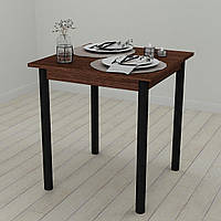 Стол кухонный Агата 70х70, стол на кухню, стол на ножках, стол с металлом, обеденный стол, стол для кухни Венге