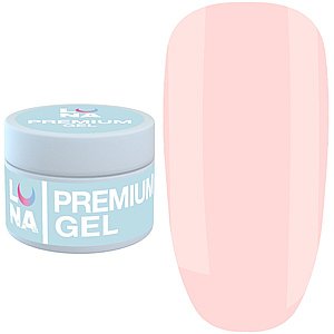 Гель для нарощування LUNA Premium Gel №09, 30 мл пудрово-рожевий