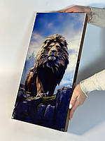 Нарды деревянные со стеклом, "Лев", 50×24 см, арт. 270000