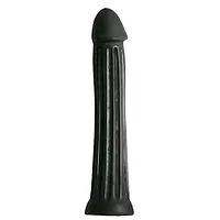 Великий фаллоїмітатор 31.5 см * 5 см All Black XXL Dildo чорний силікон