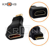 Адаптер HDMI - Mini HDMI C, мама-папа, переходник ka