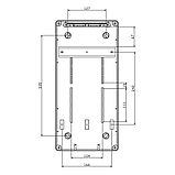 Щит з розетками 2xSchuko, 16A 5P, IDE CSN9PT/RR на 9 модулів IP44 SV9101/P захист (2xС16/1 6kA, C16/5 6kA), фото 4