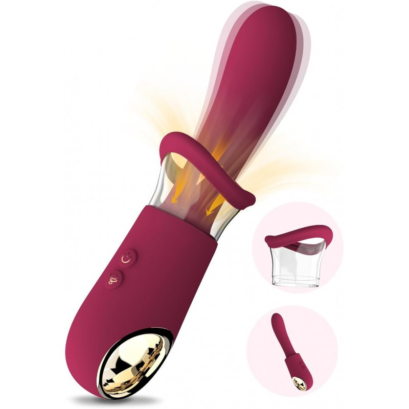 Вакуумний вібростимулятор і вібратор 2 в 1