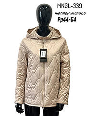 Демісезонна стьобана жіноча куртка Розміри 44- 54 MNGL 339