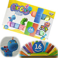 Воздушный прыгающий пластилин Danko Toys "AIR CLAY" Neon colors / 16 цветов неоновых / ARCL-04-01U