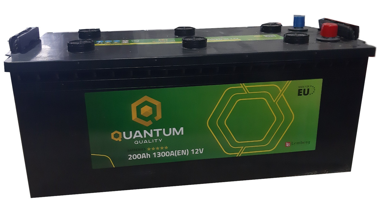 Акумулятор QUANTUM 6СТ-200Ah 1300A L (B) Автомобільный АКБ Кислотний Україна НДС, фото 1