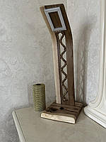 Лампа настольная/напольная изогнутая деревянная (спиралька)