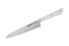 Ніж універсальний зубчастий Samura Harakiri 150 мм Acryl White (SHR-0024AW)