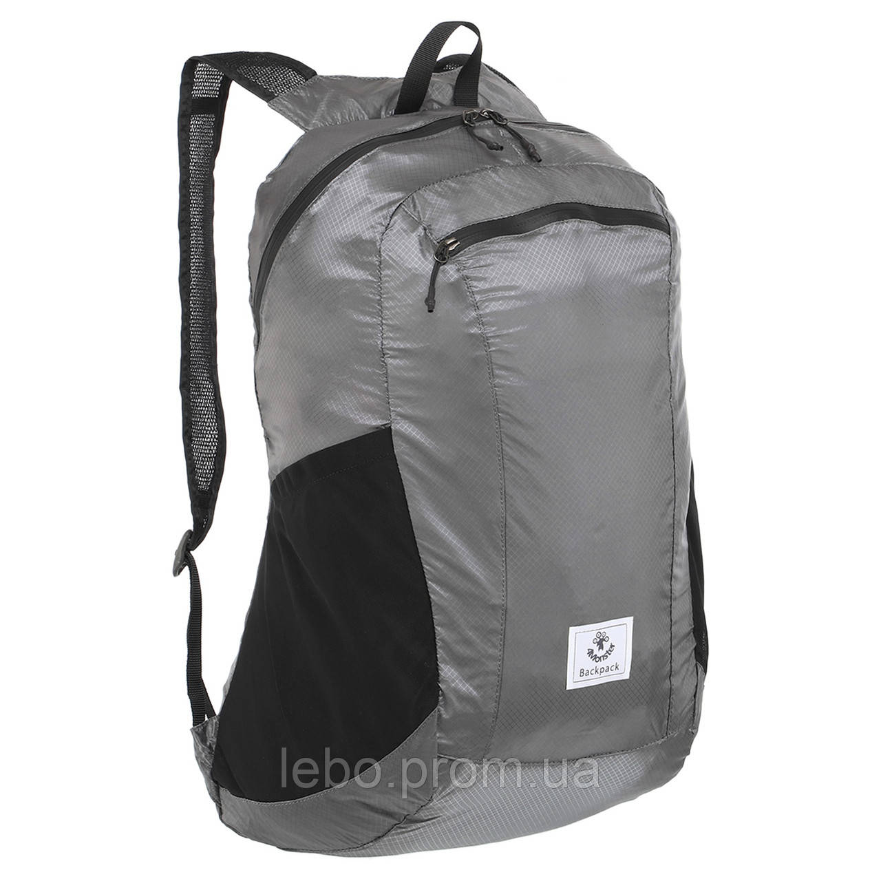 Рюкзак складаний портативний WATER RESISTANT PORTABLE 4Monster T-CDB-24 колір сірий lb - фото 1 - id-p2145118040