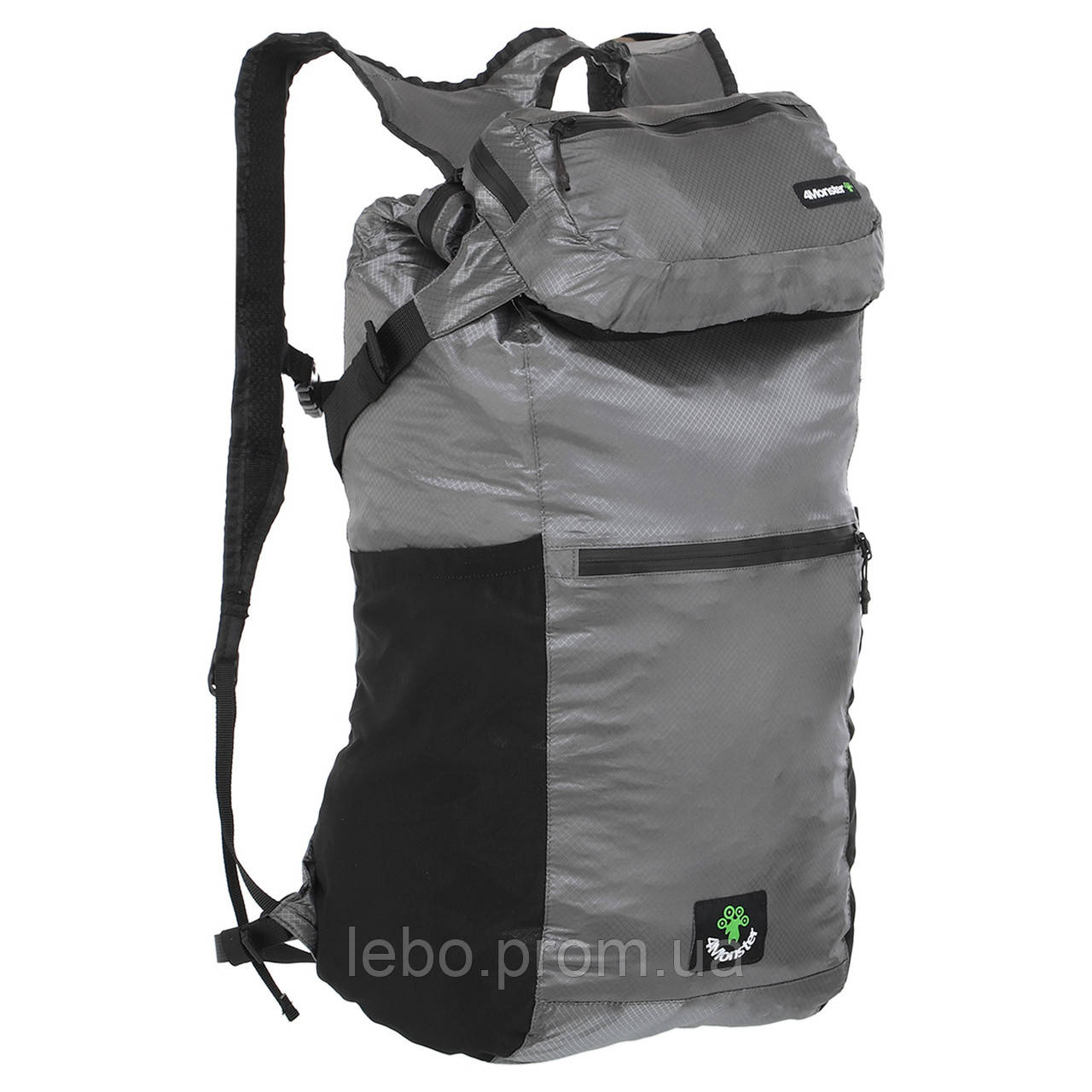 Рюкзак складаний портативний 2в1 4 Monster B-BAF колір сірий lb - фото 1 - id-p2145118044