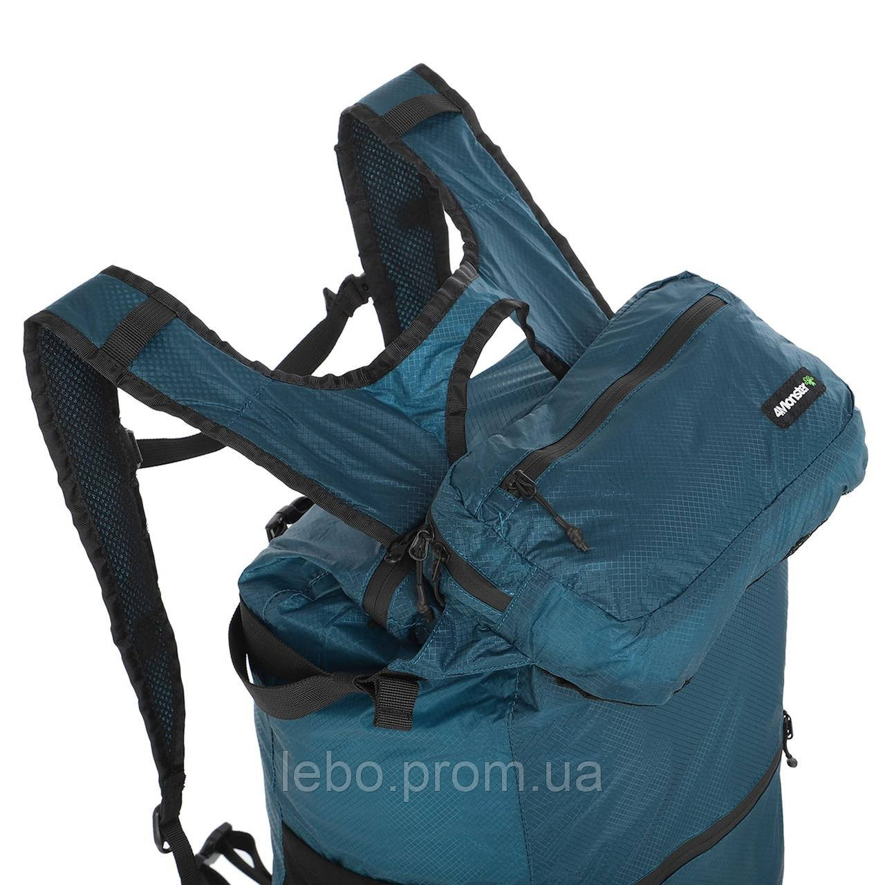 Рюкзак складной портативный 2в1 4 Monster B-BAF цвет серый lb - фото 8 - id-p2145118044