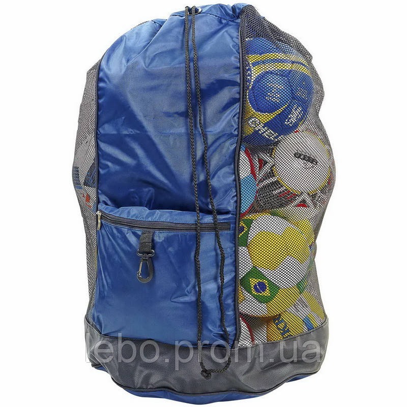 Сумка-рюкзак на 20 мячей Zelart C-4894 синий lb - фото 2 - id-p2145118047