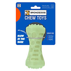 Іграшка для собак Bronzedog GLOW світлонакопичувальна Гантеля 5 х 13 см